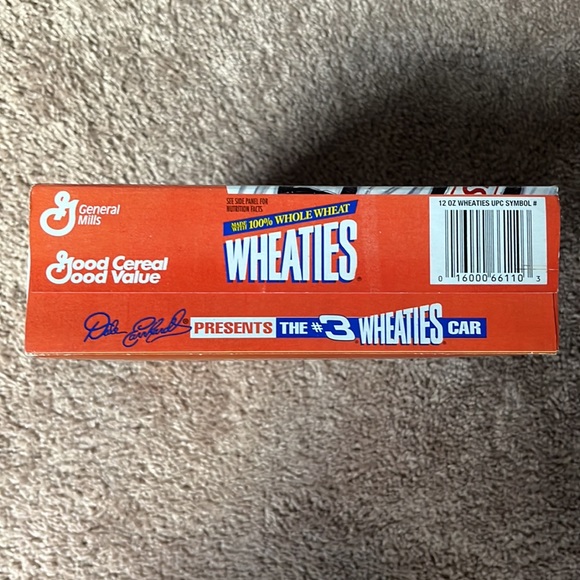 Wheaties box of cereal empty Dale Earnhardt edition barely used - Picture 4 of 6